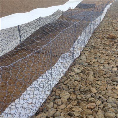 Gabion körfur fyrir læki